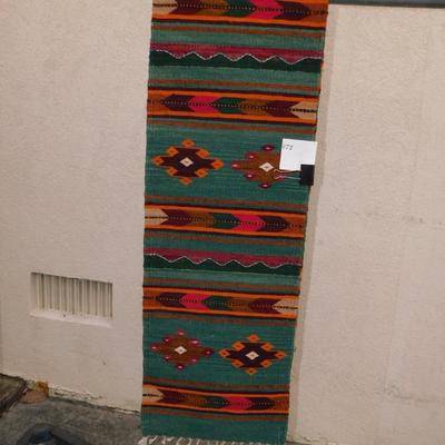 Beautiful Wool Southwestern Table Runner 80"x16"