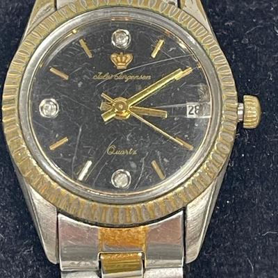 Vintage Jules Jurgensen Watch Women Gold and Silver Tone