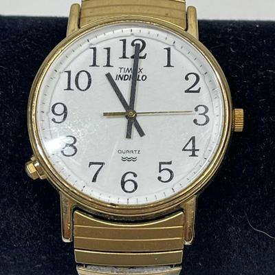 Timex Indiglo Women's Watch Gold Tone with with Flexible Metal Link Band