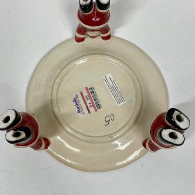 Christmas Serving Platter with 3 Santa Legs