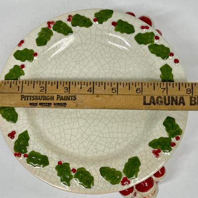 Christmas Serving Platter with 3 Santa Legs