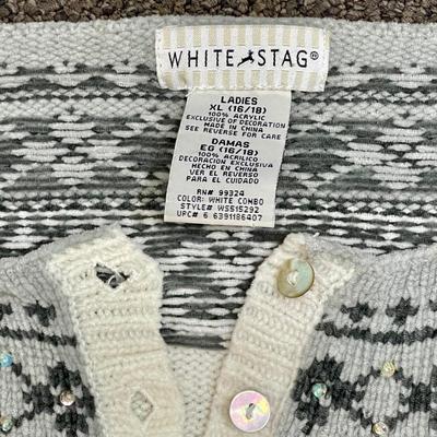 White Stag XL Women's Henley-Style Sweater