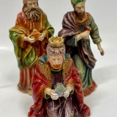Vintage 8-Piece Nativity Scene Figurines