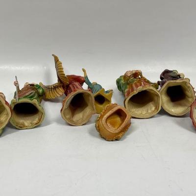 Vintage 8-Piece Nativity Scene Figurines