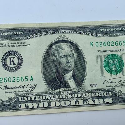 1976 $2 Bill - Dallas