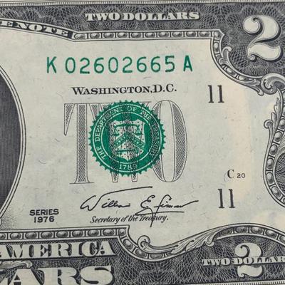1976 $2 Bill - Dallas