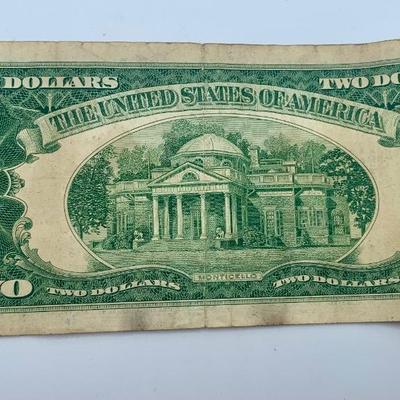 1953 Red Seal $2 Bill