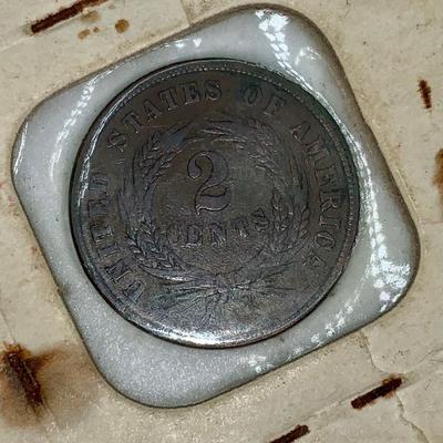 1864 Civil War Era Two-Cent Piece