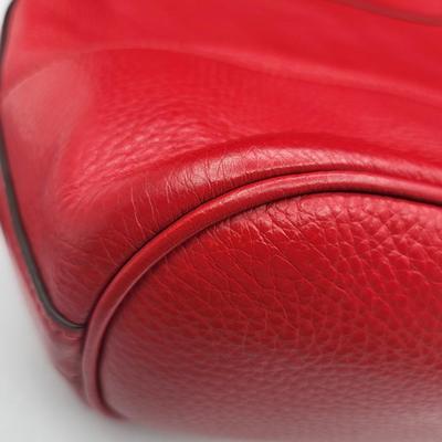 Red Pebbled Leather COACH Paxton Handbag