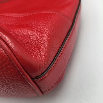 Red Pebbled Leather COACH Paxton Handbag