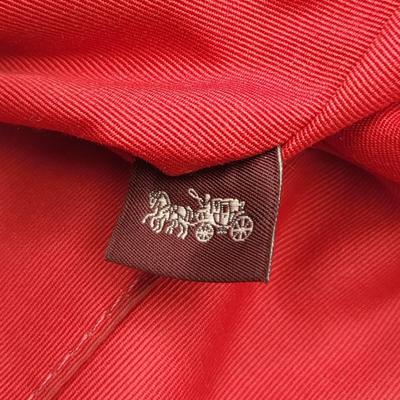 Red Pebbled Leather COACH Paxton Handbag