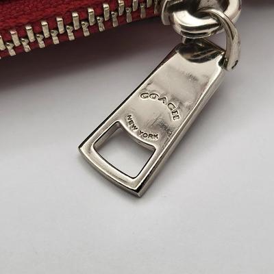 Red Pebbled Leather COACH Paxton Handbag