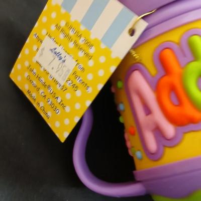 Brand new baby gifts - Addison personalized sippy cup - Hallmark Keepsake ornament- Rattles and more