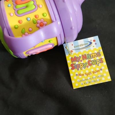 Brand new baby gifts - Addison personalized sippy cup - Hallmark Keepsake ornament- Rattles and more