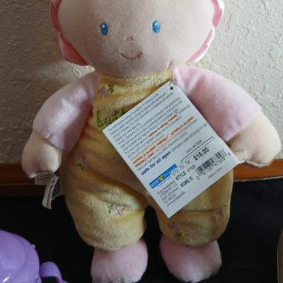 Brand new baby gifts - Addison personalized sippy cup - Hallmark Keepsake ornament- Rattles and more