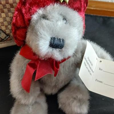 Brand new Bear pattern luggage with wheels and two teddy bears Dakin & Snuggly & Cuddly