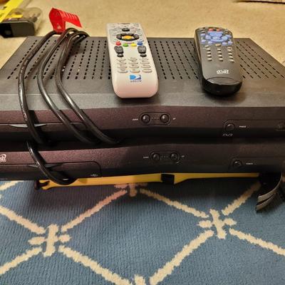 2 dish network, 1 direct TV receivers all with remotes