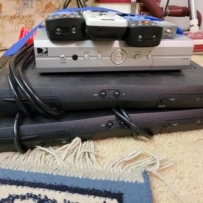 2 dish network, 1 direct TV receivers all with remotes