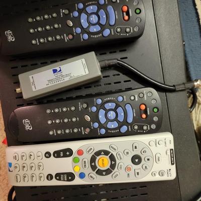 2 dish network, 1 direct TV receivers all with remotes