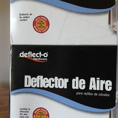 Two brand new Deflect-o Air Deflectors for vents and a 6" clip on fan