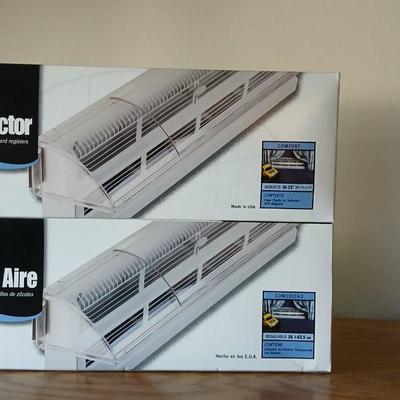 Two brand new Deflect-o Air Deflectors for vents and a 6" clip on fan