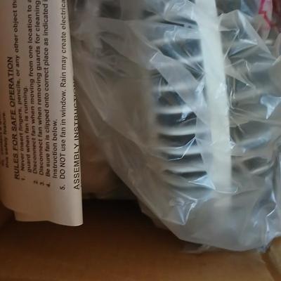 Two brand new Deflect-o Air Deflectors for vents and a 6" clip on fan
