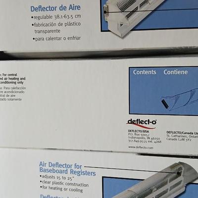 Three brand new Deflect-o Air Deflector for household floor vents