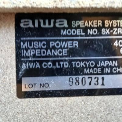 Aiwa Stereo system with record player - dual cassette - CD and Tuner