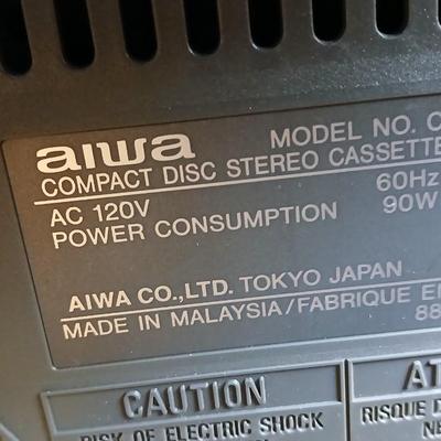 Aiwa Stereo system with record player - dual cassette - CD and Tuner