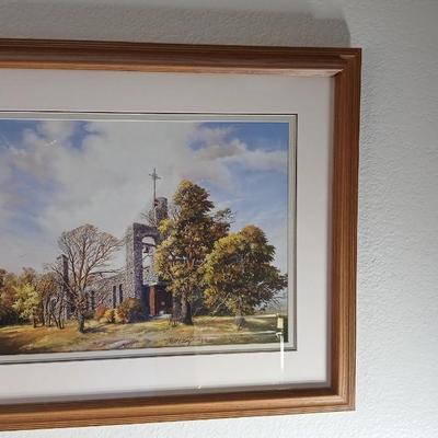 Numbered and signed framed Artwork Fall Glory Print by Gary P Miller