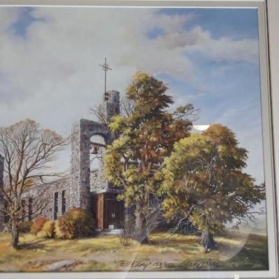 Numbered and signed framed Artwork Fall Glory Print by Gary P Miller