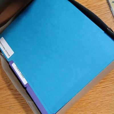 Office supplies - Hanging file folders, and more