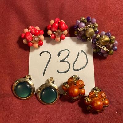 Vintage Clip on Earrings