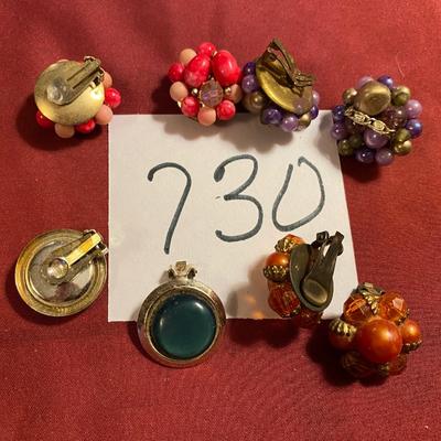 Vintage Clip on Earrings