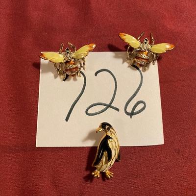 Bees and Penguin Pins
