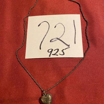 Sterling Silver Heart Locket Necklace