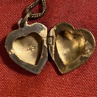 Sterling Silver Heart Locket Necklace