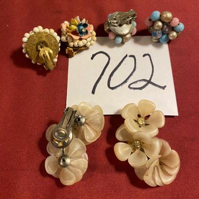 Vintage Clip on Earrings