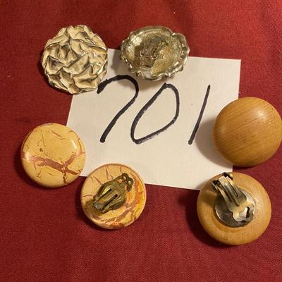 Vintage Clip on Earrings