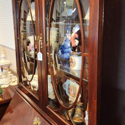Jasper Furniture Secretary Burled Mahogany