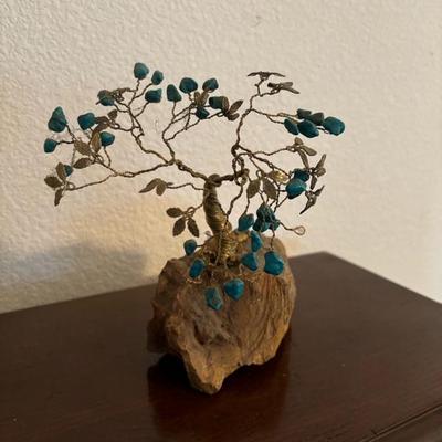 Lot 47 - Turquoise and Copper Tree of Life