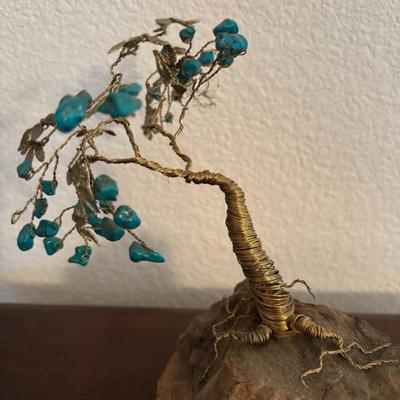 Lot 47 - Turquoise and Copper Tree of Life