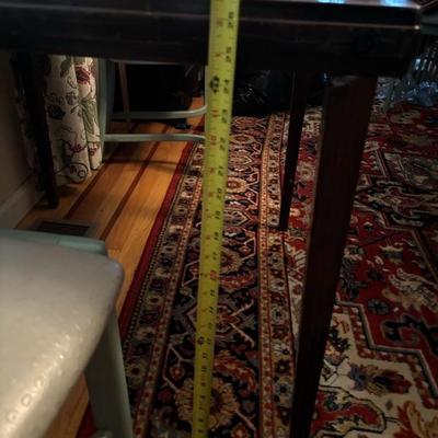 Lot 45 - Square Solid Wood Table with Inlay Top