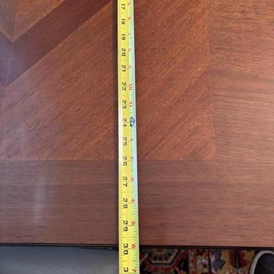 Lot 45 - Square Solid Wood Table with Inlay Top