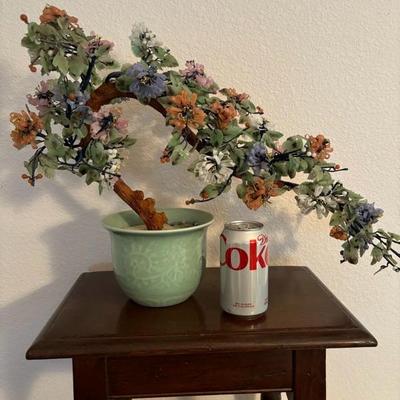 Lot 44 - Large Jade Flower in a Pot