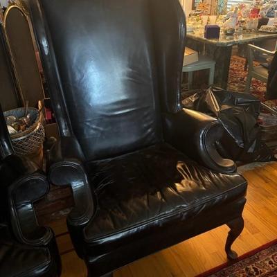 Lot 110 - Pair of Leather Chairs