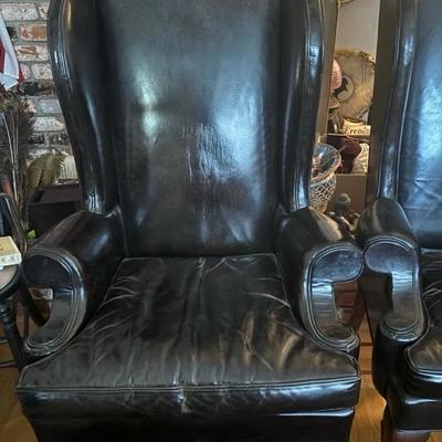 Lot 110 - Pair of Leather Chairs