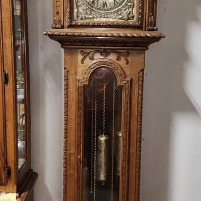 Sale Photo Thumbnail #45: Antique Grandfather Clock
DOES NOT CURRENTLY WORK; Owners thought it could.  displays well.
24"w x 13"d x 93"t