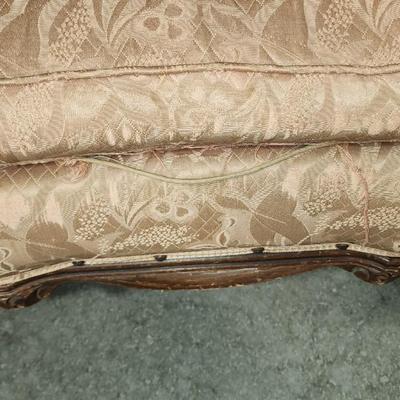 French Style Antique Side Chair; Ornate carvings.