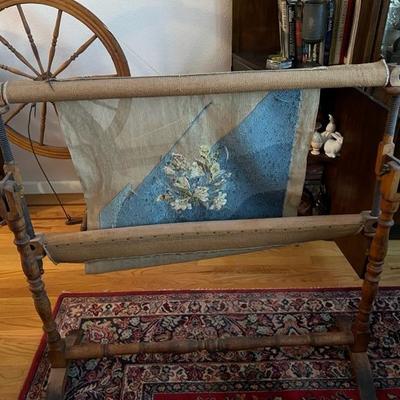 Lot 115 - Wood Needlepoint Frame
